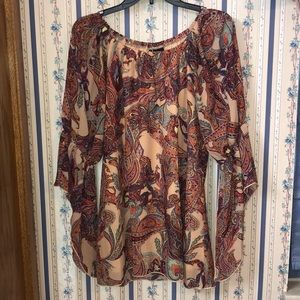 New directions top with bell sleeves